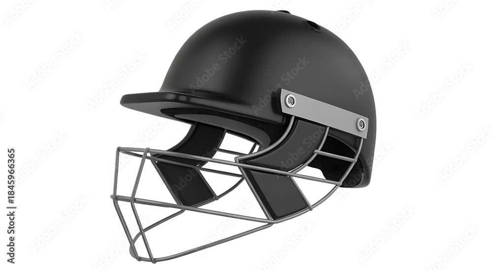 Naklejka premium Isolated Cricket Helmet 