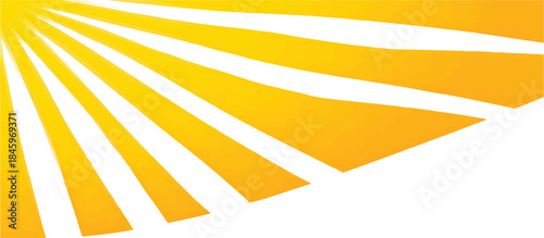 Transparent background, yellow rays of light, white and yellow color scheme 