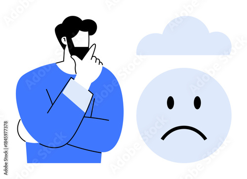 Mental health concept. Mental health through symbols of sadness, reflection, and emotion. Mental health awareness, emotional challenges, and well-being portrayal. Ideal for wellness, psychology