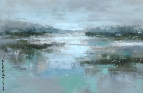 abstract lake landscape