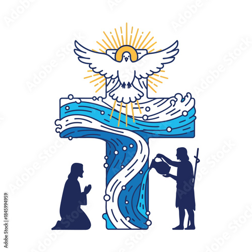 Jesus Baptism Icon