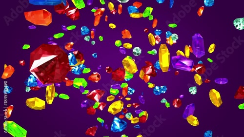 Colorful Gemstones loop