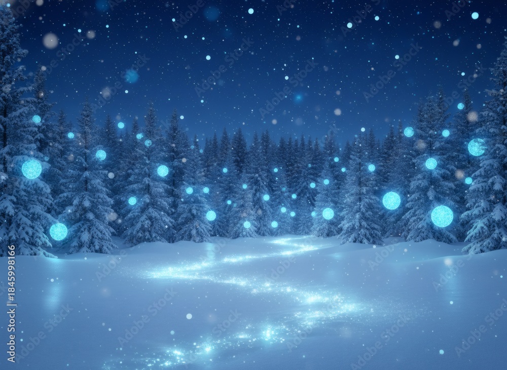 Obraz premium Enchanted Winter Forest
