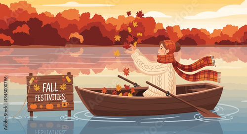 Rooster Sailing a Small Wooden Boat.