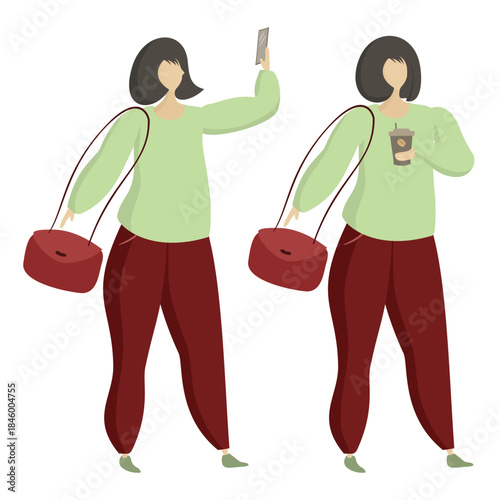 Two stylish women posing confidently, representing modern lifestyle, fashion, and self-expression through casual everyday activities