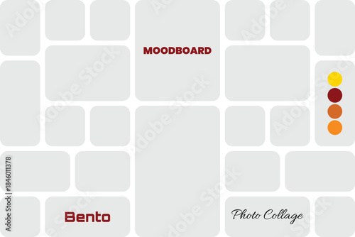 Balanced Bento Frame Moodboard Layout in 3:2 Aspect Ratio