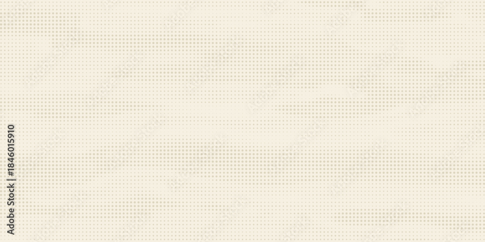 Fototapeta premium Retro beige halftone paper texture. Vintage craft ecru wallpaper with speckles, flecks, particles. Light cream grunge grain overlay background. Dirty dotted and specked canvas backdrop. Vector