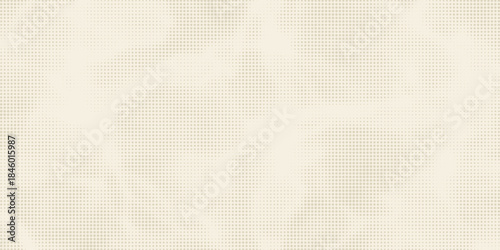 Retro beige halftone paper texture. Vintage craft ecru wallpaper with speckles, flecks, particles. Light cream grunge grain overlay background. Dirty dotted and specked canvas backdrop. Vector