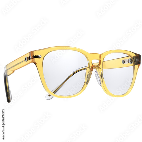 Stylish Square Women Glasses Frame with Spring Hinges. on wight background 