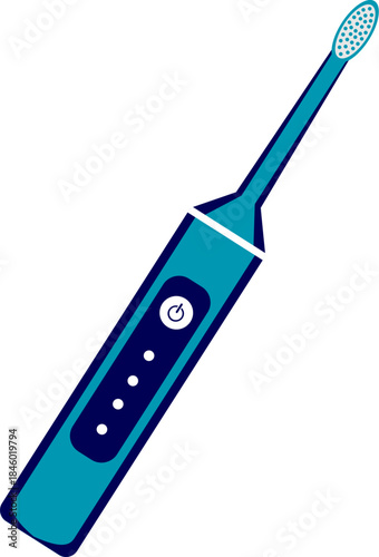 vector illustration of a Electric Toothbrush. Illustrated electric toothbrush displaying the modern approach to oral hygiene and dental wellness. cleaning teeth oral care and healthcare product. 