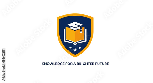 Modern Academy Logo Design – Educational Institution Symbol for High School and University Branding