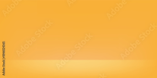 Yellow background. Yellow Background Empty Room Studio with table. Space for selling products on the website. Business backdrop.