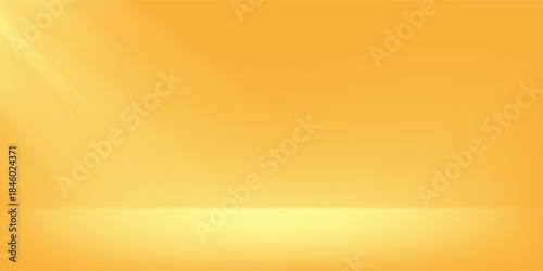 Yellow background. Yellow Background Empty Room Studio with table. Space for selling products on the website. Business backdrop.