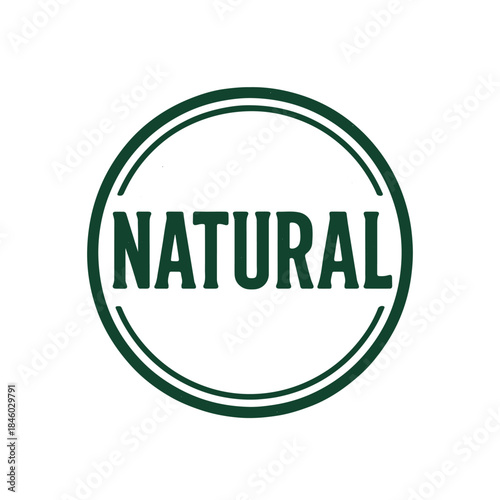 Natural icon logo seal vector on white background
Vector stamp icon