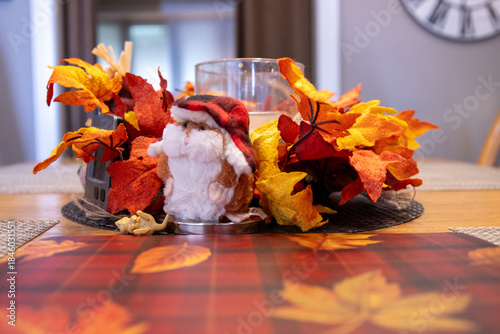 Fotografi Autumn Table Centrepiece Decoration