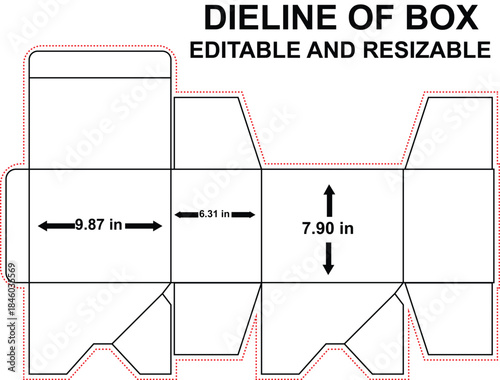 tuck end auto lock bottom box dieline