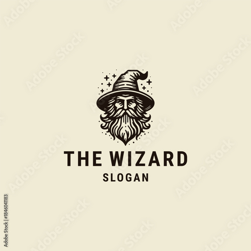 Wizard logo icon design template vector illustration