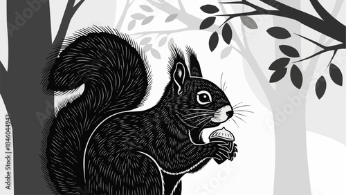 squirrel on a branch