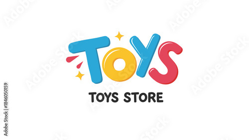 Colorful Toy Store Logo Design in Vibrant Environment