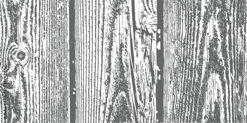 Distressed gray wood grain texture vector background grunge overlay