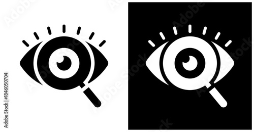 Observability Icon Set In White And Black Background