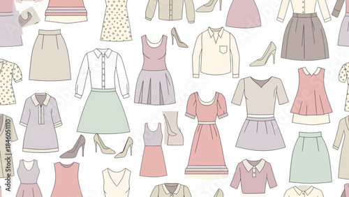 Fashion Illustration, Clothing Designs, Studio, Digital Art, Trendy Styles, Colorful Patterns