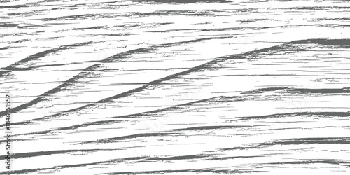 Distressed Wood Grain Vector Texture Background Grunge Horizontal Pattern in Monochrome Gray and White