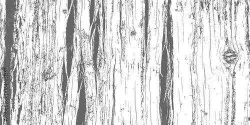 Grunge distressed wooden texture background vector illustration gray scale wood plank surface pattern overlay