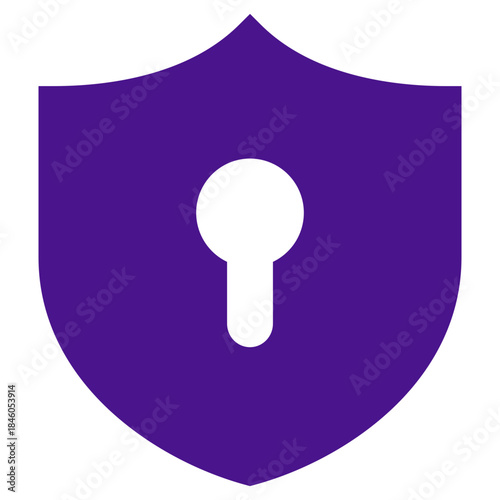 Flat Colored VPN Icon for Network Security and Privacy