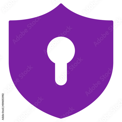 Flat Colored VPN Icon for Network Security and Privacy