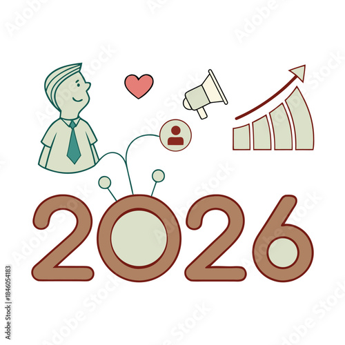 2026 business growth and marketing strategy concept
