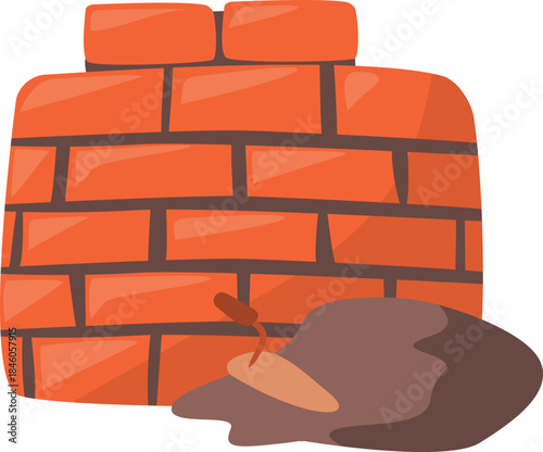 vector illustration of Wall