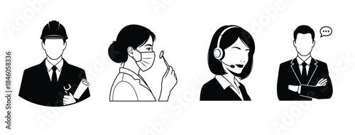 Professionals in various fields