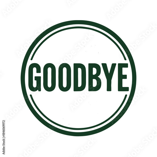 goodbye icon logo seal vector on white background
Vector stamp icon