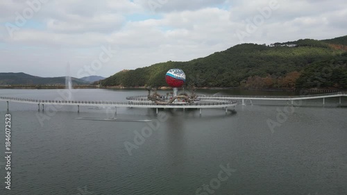Jeongeup Mirsaem Bridge: Aerial Footage of a Modern Korean Landmark