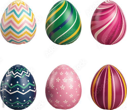 colorful easter eggs
