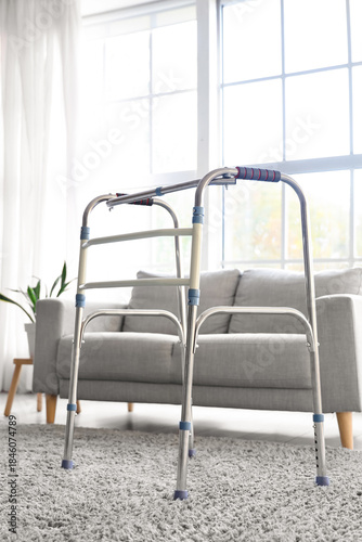 Mobility walker on carpet i...