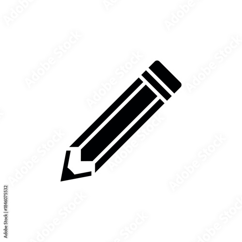 Trendy Pencil Stationery Creative Icon Vector Logo Template