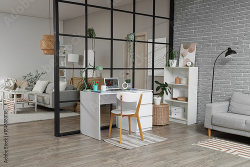 Interior of studio apartmen...