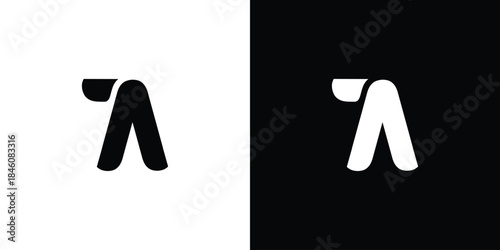 Modern and unique 7A logo design