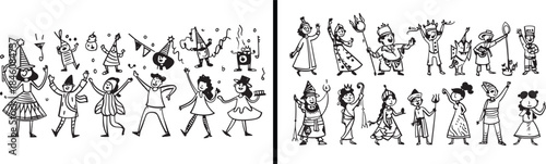 Dance Silhouette Vector, Performing Art Illustration, Ballet Dance Poses, Stage Performance Icons, Classical Dance Design, Artistic Movement Vector, Dancer Figure Set, Cultural Dance Illustration, Mot