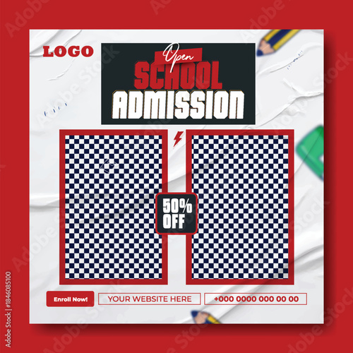 Back to School Creative Design Template.
Back to School Promotion Banner.
Modern Back to School Education Template.
Back to School Sale Social Media Post.
School Admission Poster Design.