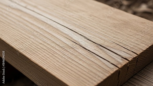 Close-up of Weathered Wooden Planks With Cracks
