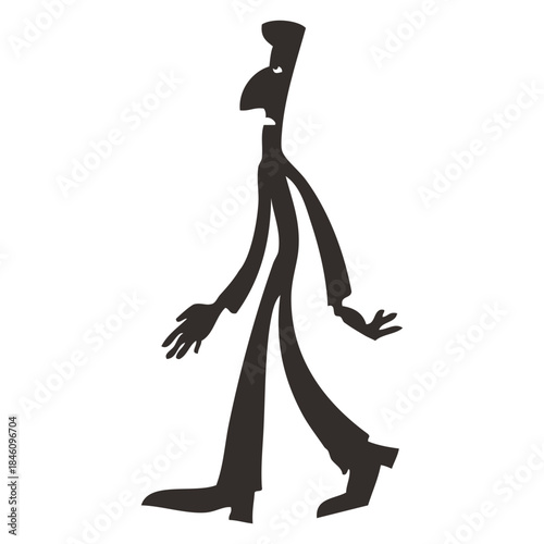Graphic Walking Man