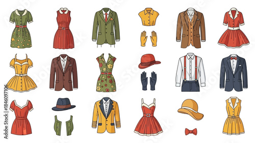 Vintage fashion clothing and accessories for men and women