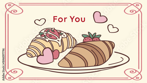 vector illustration of sweet cakes