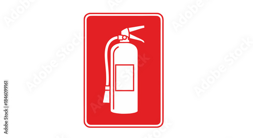 Fire Extinguisher Safety Sign Vector