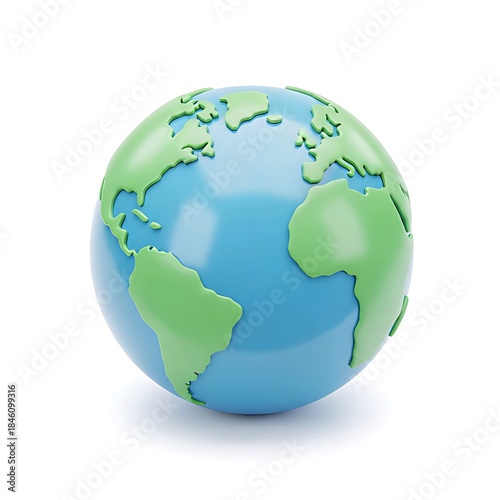 earth globe isolated on white