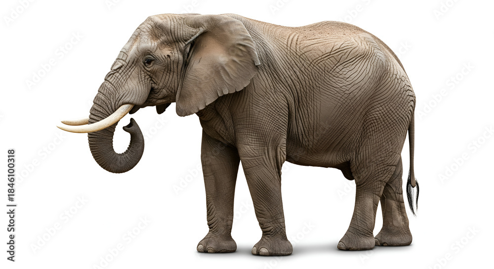 Fototapeta premium elephant isolated on white