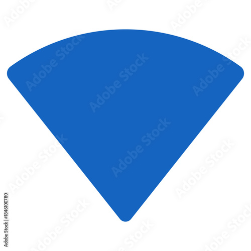 Flat Colored WiFi Icon for Wireless Internet Network and Signal